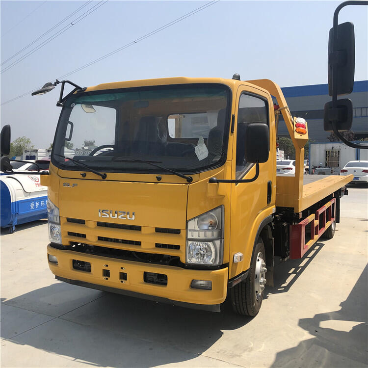 6T 700p Isuzu Japan Light Duty Flatbed Tow Truck 2-sec Underlift
