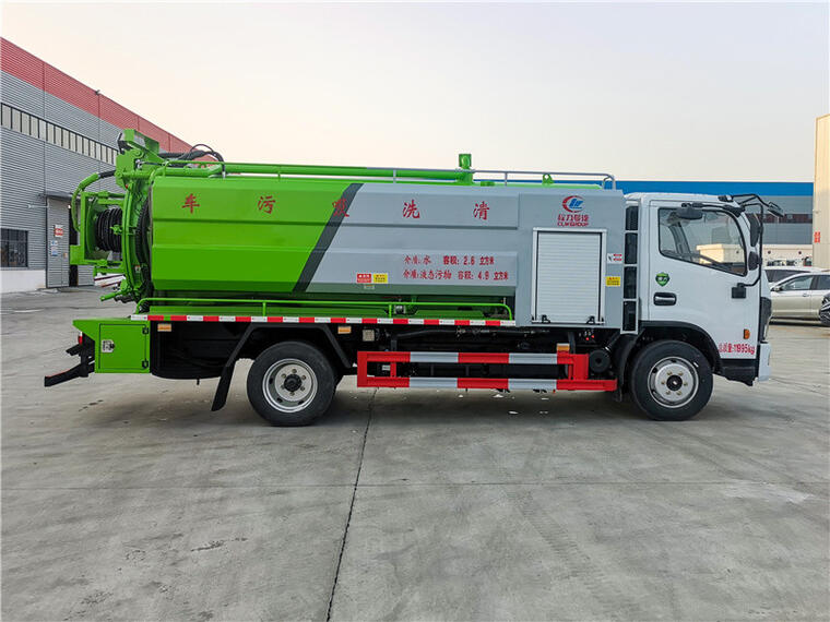 4x2 Dongfeng 10000L Vacuum Sewage Clean+Suction (b)