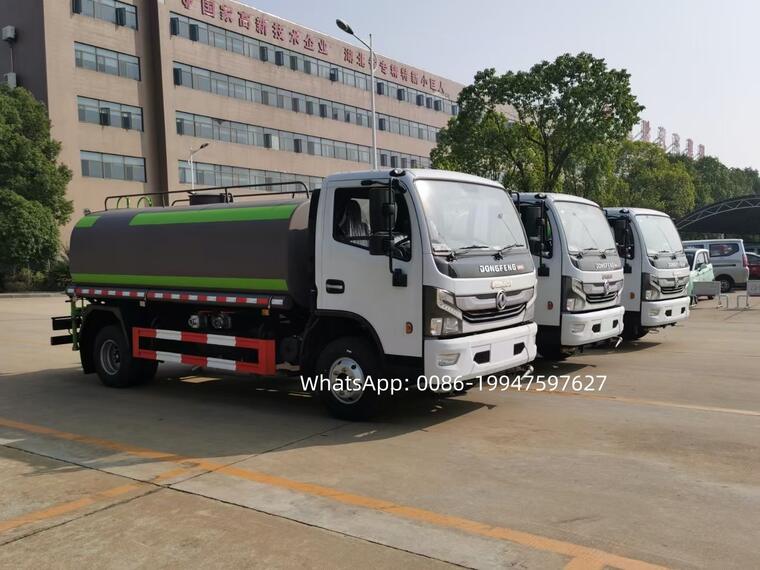 4x2 RHD Dongfeng Water Truck 6T 6000L Cannon